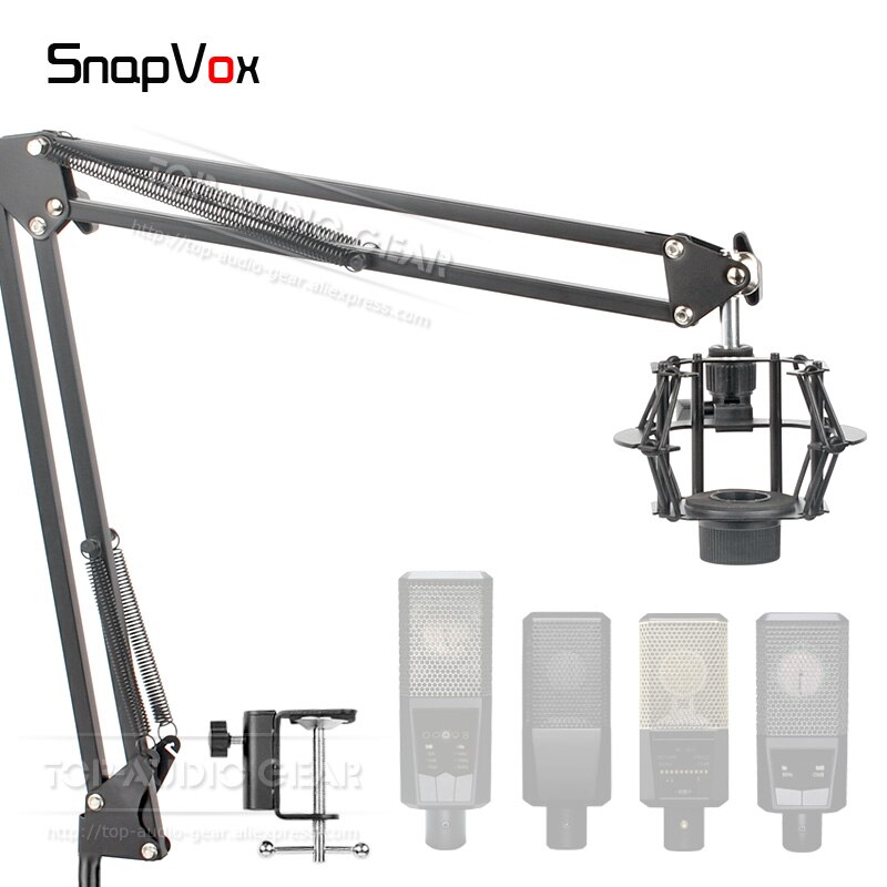 Desktop Suspension Microphone Stand Shock Mount Scissor Boom Arm Holder For LEWITT DGT 260 650 LCT 441 FLEX 640 540 449 PURE Mic