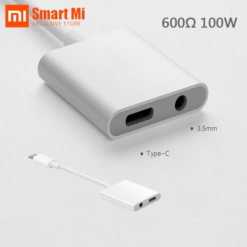 Xiaomi-AMPLIFICADOR DE AURICULARES HiFi tipo C, Chip DAC USB, 3,5mm, 600Ω, 130dB, PCM, 32 bits/384kHz, Compatible con carga rápida PD