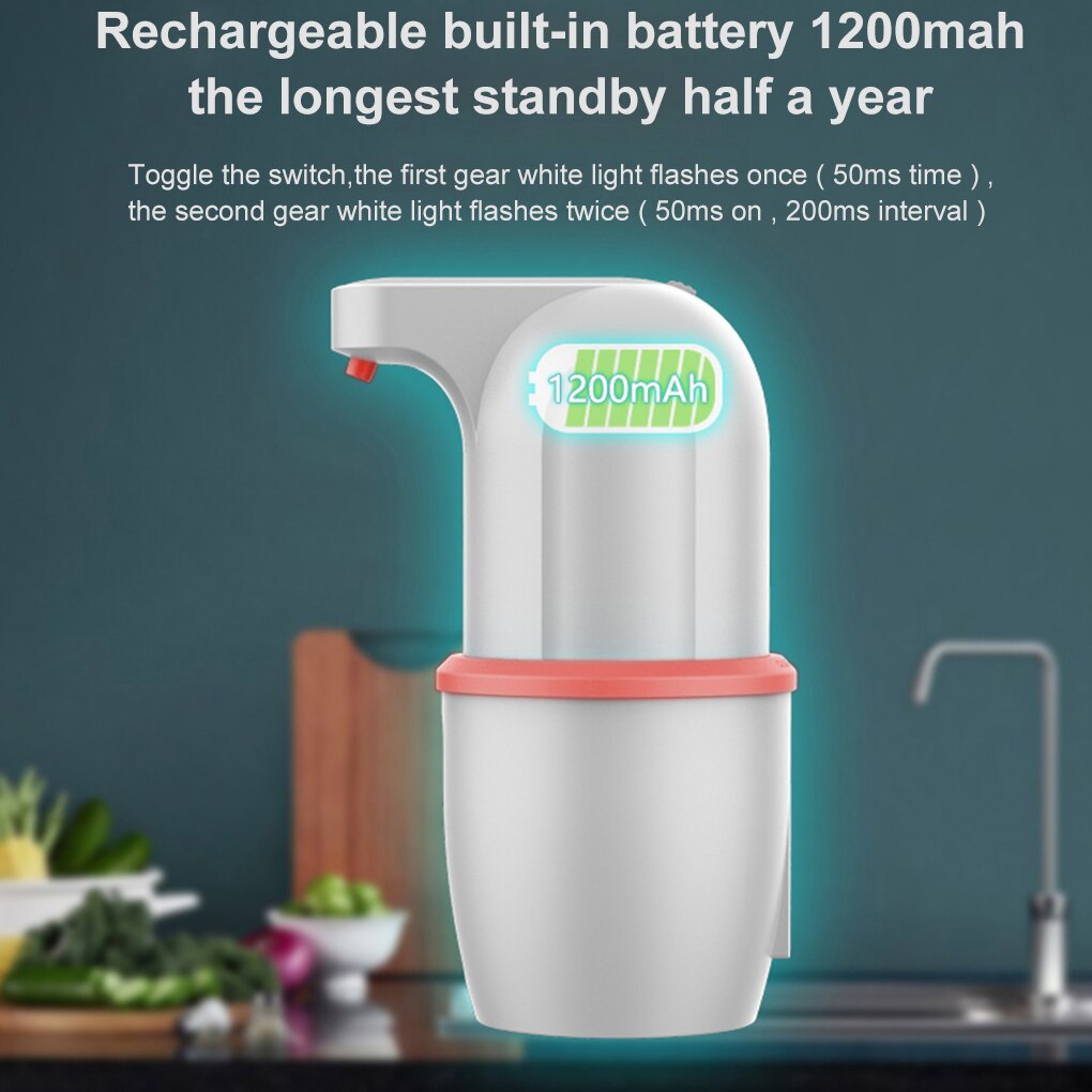 275ml Automatic Foaming Dispenser Wall Mounted Touchless USB Foam Container Kitchen Toilet Intelligent Sensor Soap Dispenser