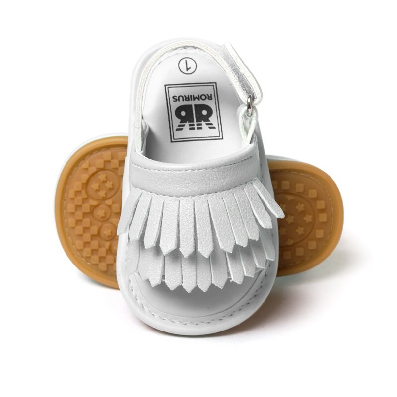 Freizeit Quaste Baby Sandalen Sommer Baby Mädchen Sandalen Kinder PU Clogs Schuhe: B8 / L
