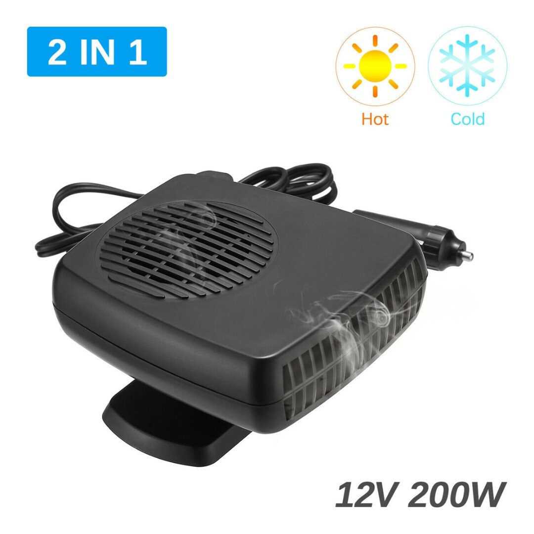 Dc 12V 200W Draagbare Auto Heater Defogger Ontdooier Voorruitverluchting Verwarming Ventilator Draagbare Auto Voorruitverluchting