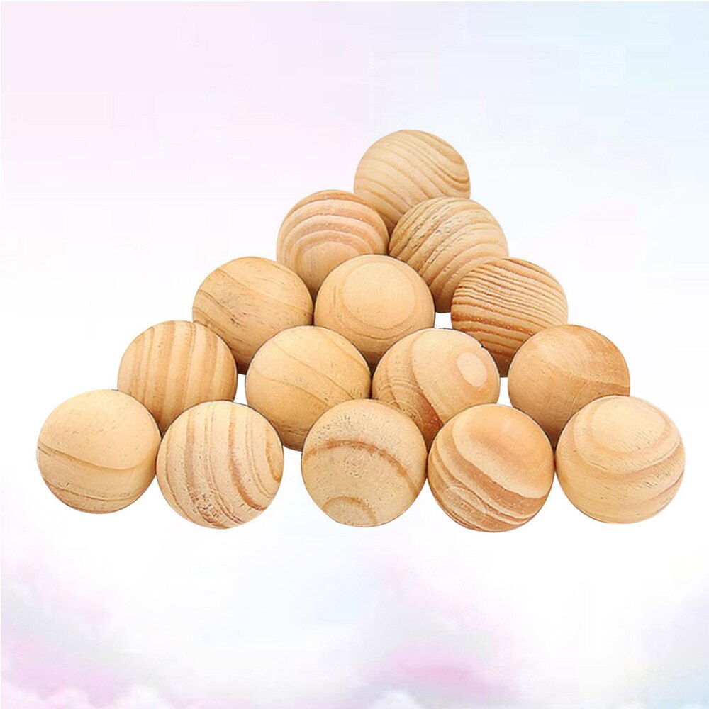 200pcs Natural Cedar Wood Balls Camphor Wood Balls Moth Repellent for Drawers Storage Boxes Closets