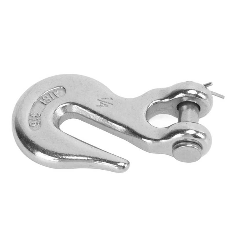 Crane Hook Slip Hook 1250Ibs Pulling Force for Marine Boat for Forestry Machinery