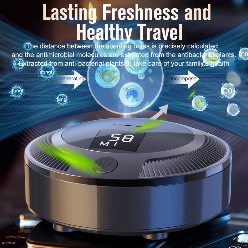 Car air purifier digital deodorizer ozone strong sterilization in addition to formaldehyde smog odor small .: Default Title