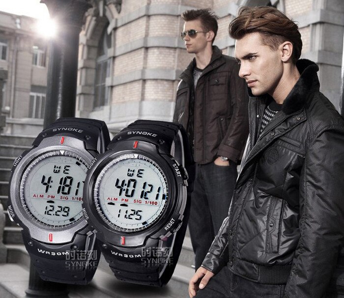 Waterdichte Led Horloges Voor Mannen Outdoor Sport Mannen Digitale Led Quartz Alarm Mannen Polshorloge Mode Elektronische Horloge Relogio