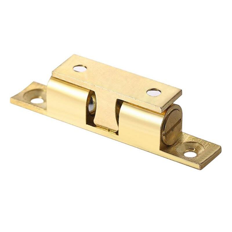 1 Set Door Lock Door Touch Latch Cabinets Interlock Switch Chassis Cabinet Spring Ball Locker Adjustable Brass Door Buckle
