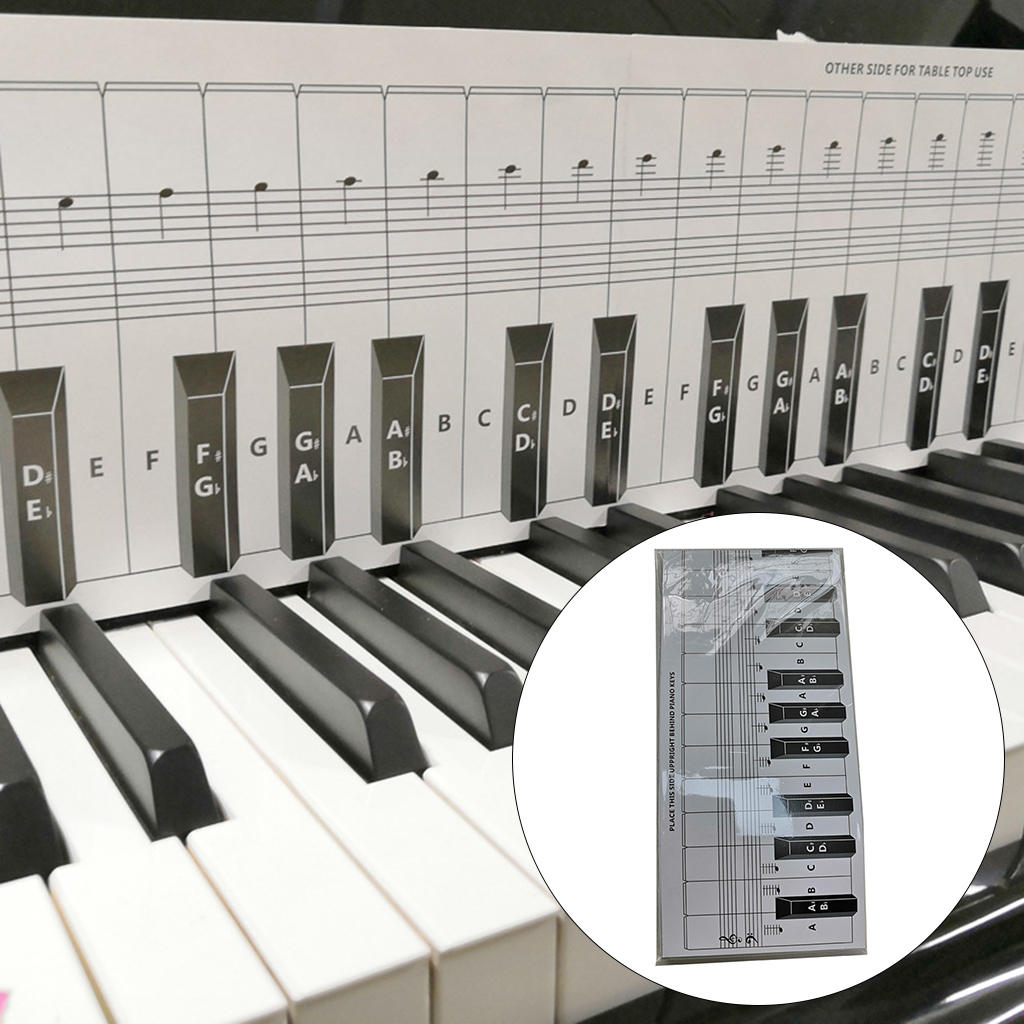 Toetsenbord Praktijk Papier Hulp Set Piano Note Grafiek Gids Praktijk Toetsenbord &amp; Note Grafiek Voor 88 Key Toetsenborden