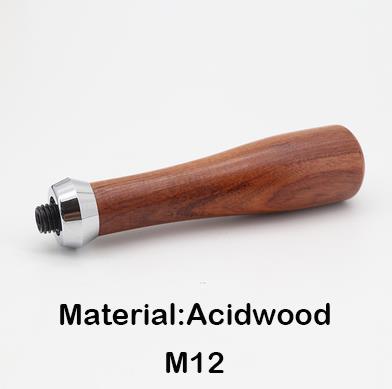 Espresso Koffie Filterhouder Handvat M10/M12 Koffie Machine Gereedschap Barista Accessoires Koffie Machine Gemodificeerde Massief Houten Handvat: E