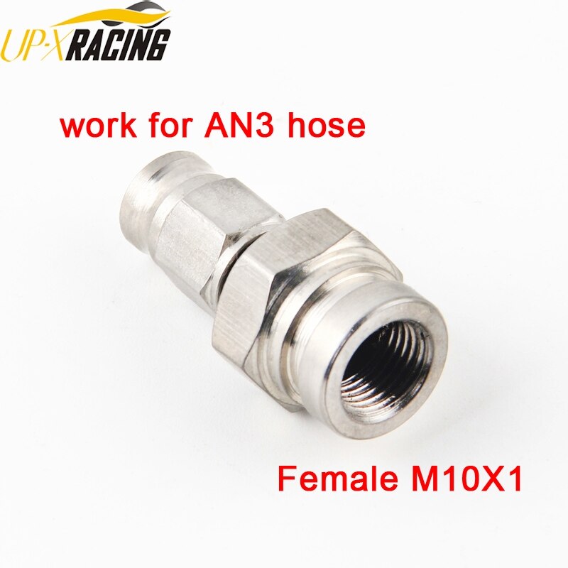 car motorcycle Motor Bike hydraulic Teflon brake hose stainless steel swivel banjo fitting turbo oil line Fitting AN3 end