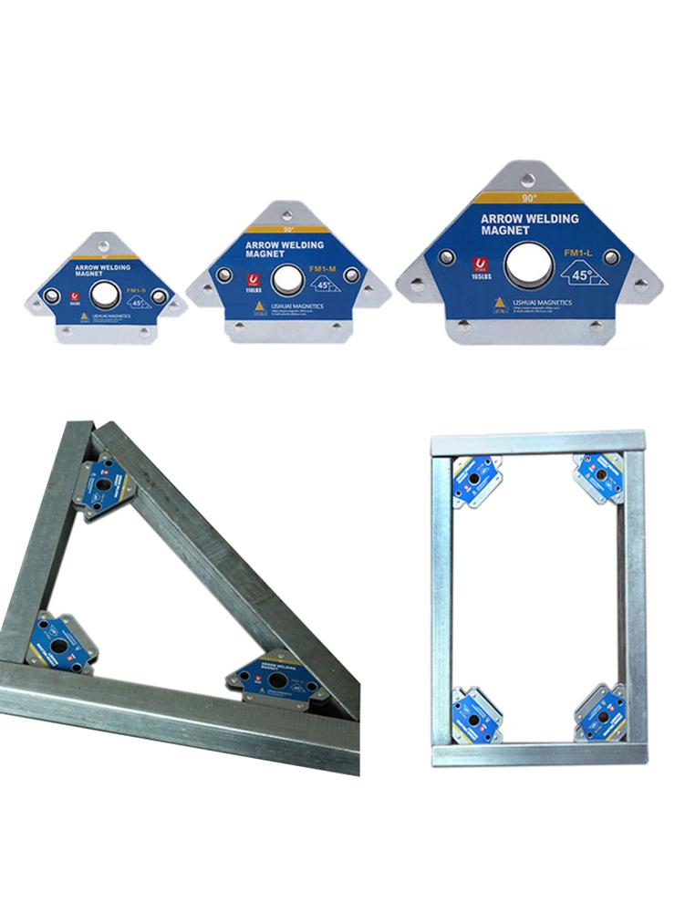 2 '' / 3 '' /4 '' multi-vinkel magnet sveiseholder 45/90/135 pil magnetisk sveise fiksering til sveisemagnet 28 lbs /55 lbs /110 lbs