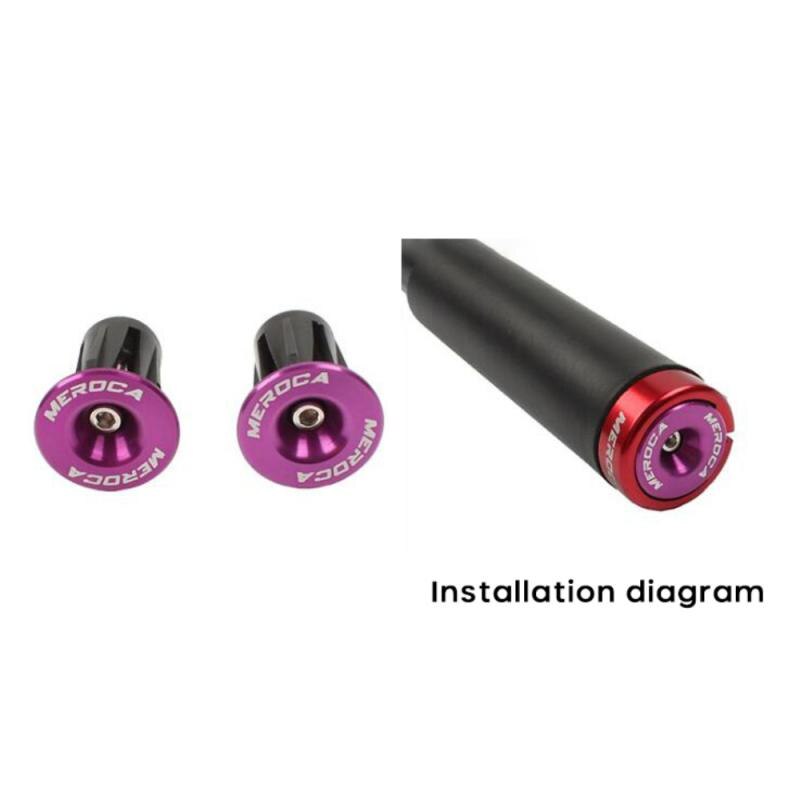 Fiets Stuur Plug End Cap Aluminium Handvat Plug Mtb Fiets Grip Stuur Plug Bike Stuur Onderdelen Accessoires: purple