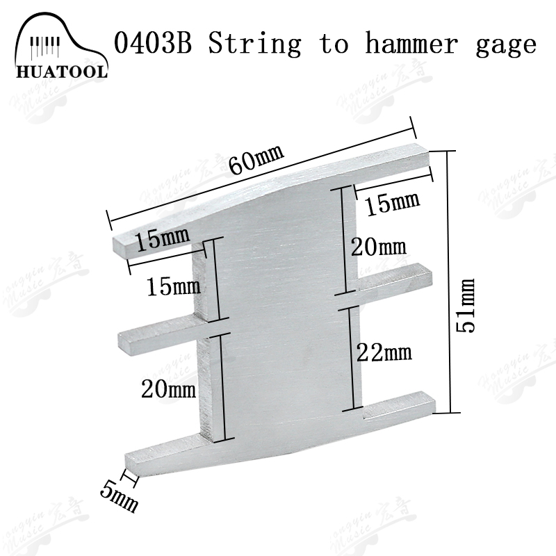Piano Tool Tuning Tool 1403 1403A/B Striking Distance Measuring Instrument (Adjustable): WHITE