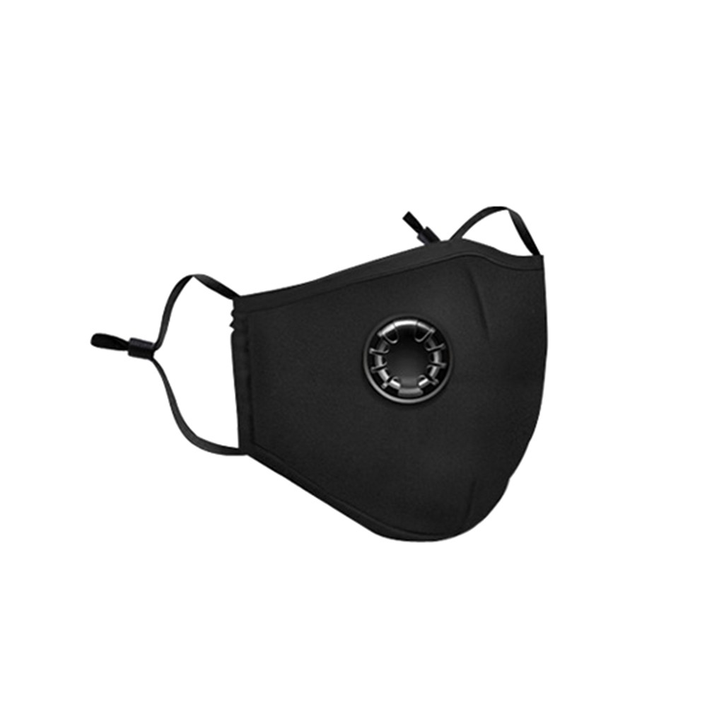 # H20 algodão pm2.5 anti haze máscara facial com válvula de respiração anti-poeira boca máscaras filtro de carvão ativado respirador boca-muffle