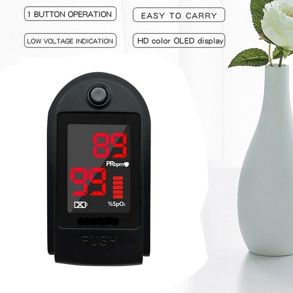 Pulse Oximeter Blood Oxygen Saturation Monitor Heart Rate Health Diagnostic Oxymeter Digital Finger Pulse Oximeter