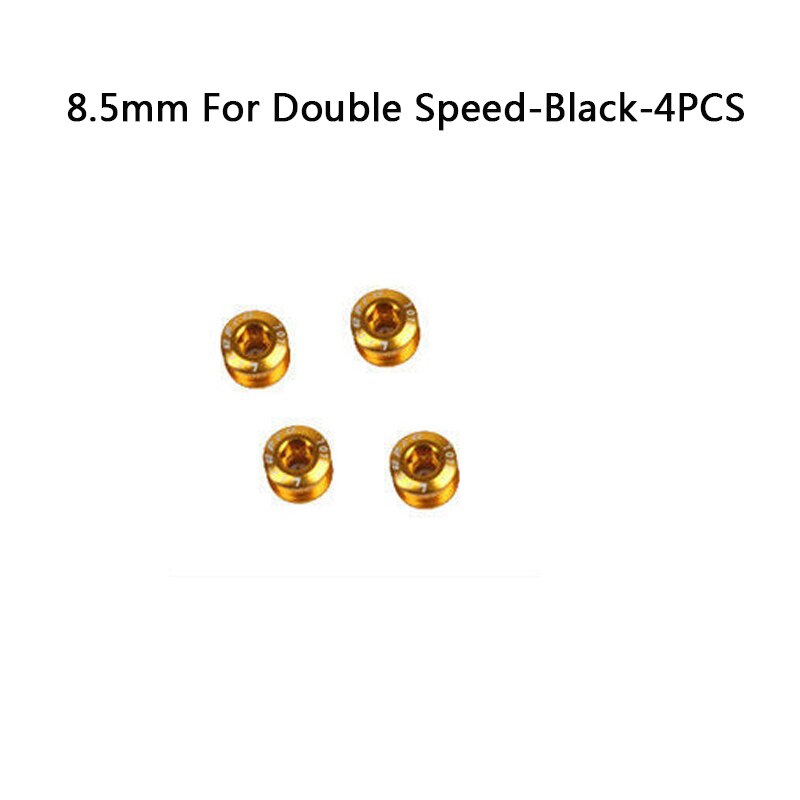 Litepro MTB Bike Chainring Bolts Double/Triple Speed Disc Single Chainwheel Screws Gold/Sliver/Purple/Blue/Red/Black/Green: 8.5mmSpd-Gold-4PCS