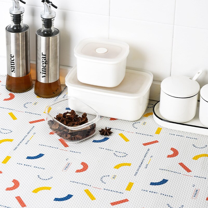 Kitchen Moisture Pads Cabinet Pads Oil Pads Cuttable Home Wardrobe Kitchen Pads Drawer Paper kitchen cabinet shelf liner