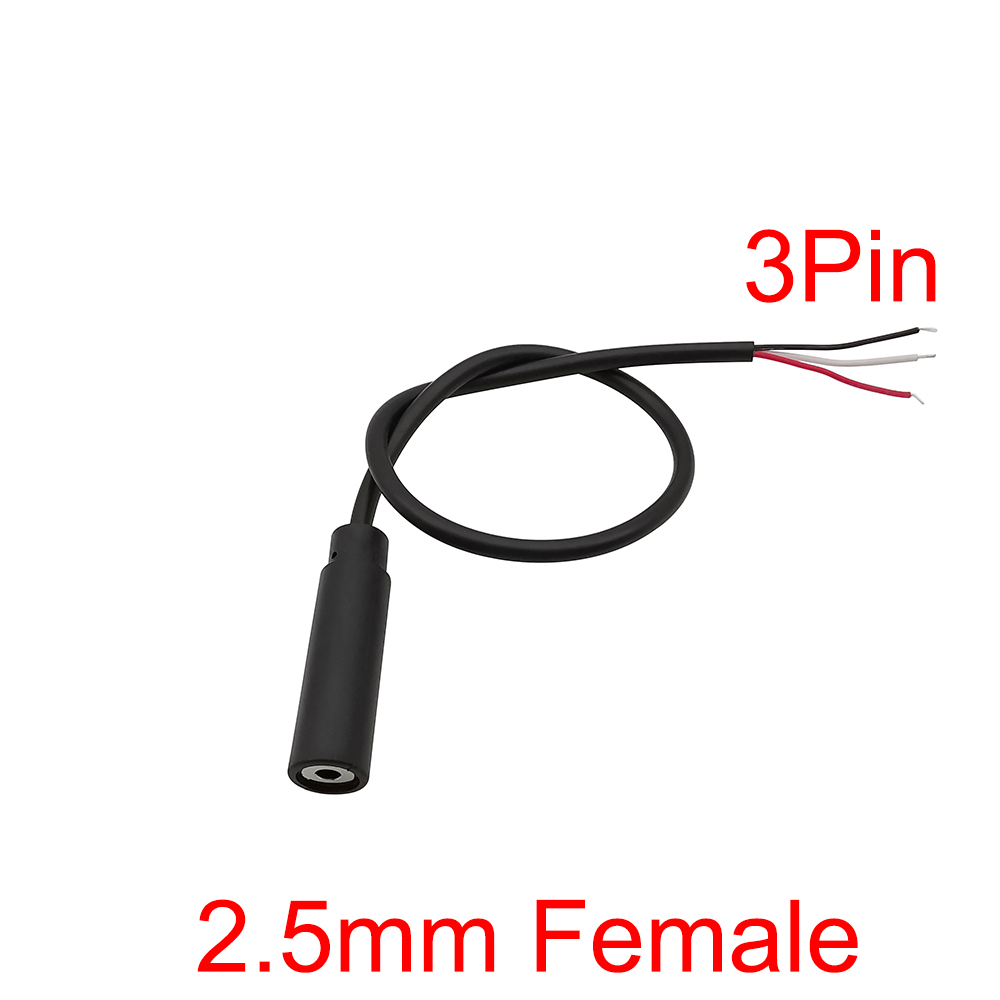 1/5 Uds 2,5mm 3,5mm Mono Cable de Audio estéreo macho hembra conector Jack 2/3/4Pin Cable de extensión DIY auricular micrófono Cable de reparación: Marfíl / 5-9 Unids