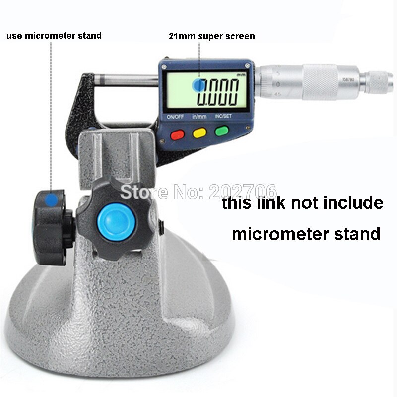Super LCD display 0-25mm Electronic digital micrometer 0.001 mm micrometro outside digital micrometer thickness gauge tool