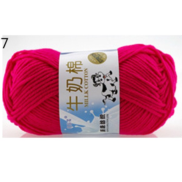 Warm DIY Milk Cotton Yarn Baby Wool Yarn for Knitting Children Hand Knitted Yarn Knit Blanket Crochet Yarn: 7