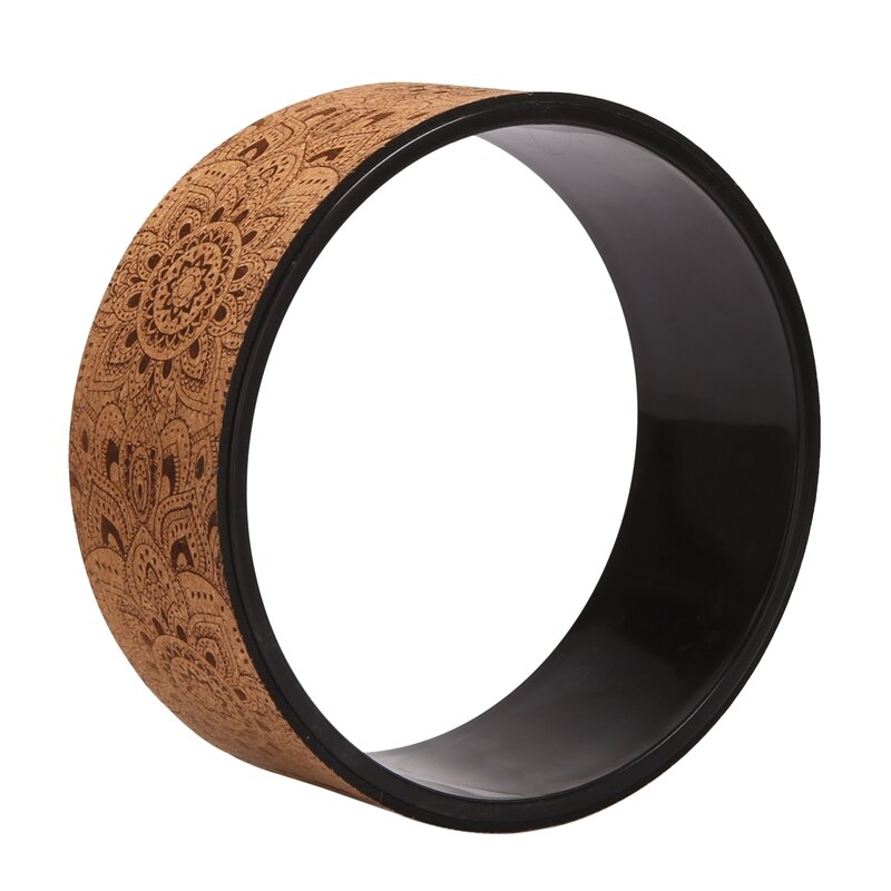 Yoga Wheel Roller Back Roller for Dharma Yoga Pose Backbend Stretching Improving Flexibility and Back Pain Relief