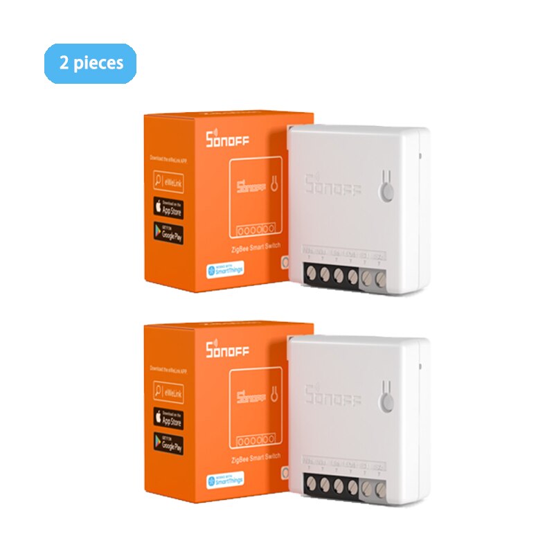 SONOFF Zigbee ZBMINI DIY Smart Switch Relay Breaker Module MINI Two/ 2 Way Switch APP Control Light Swithes For Smart Home: 2 pieces