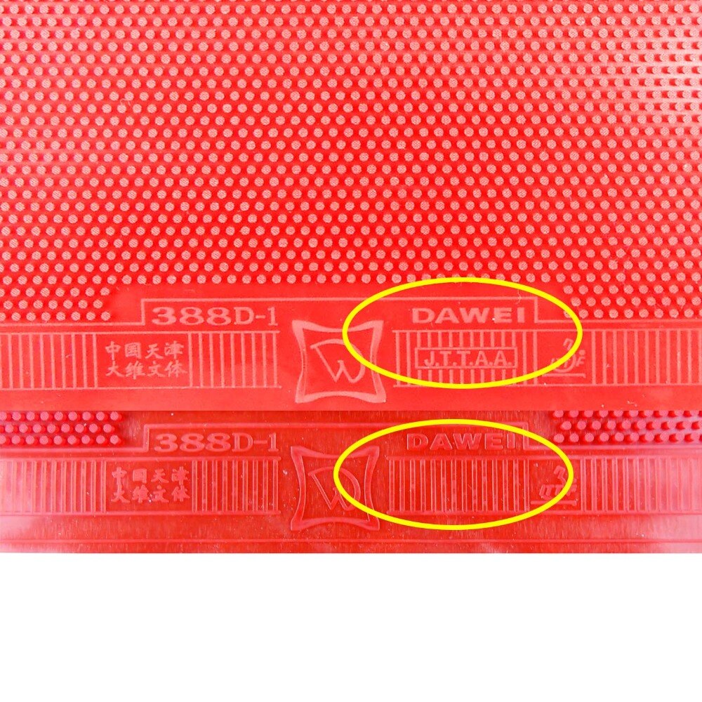 Original 388D-1 Dawei longo pips-out ténis de mesa/pingpong folha superior de borracha sem esponja