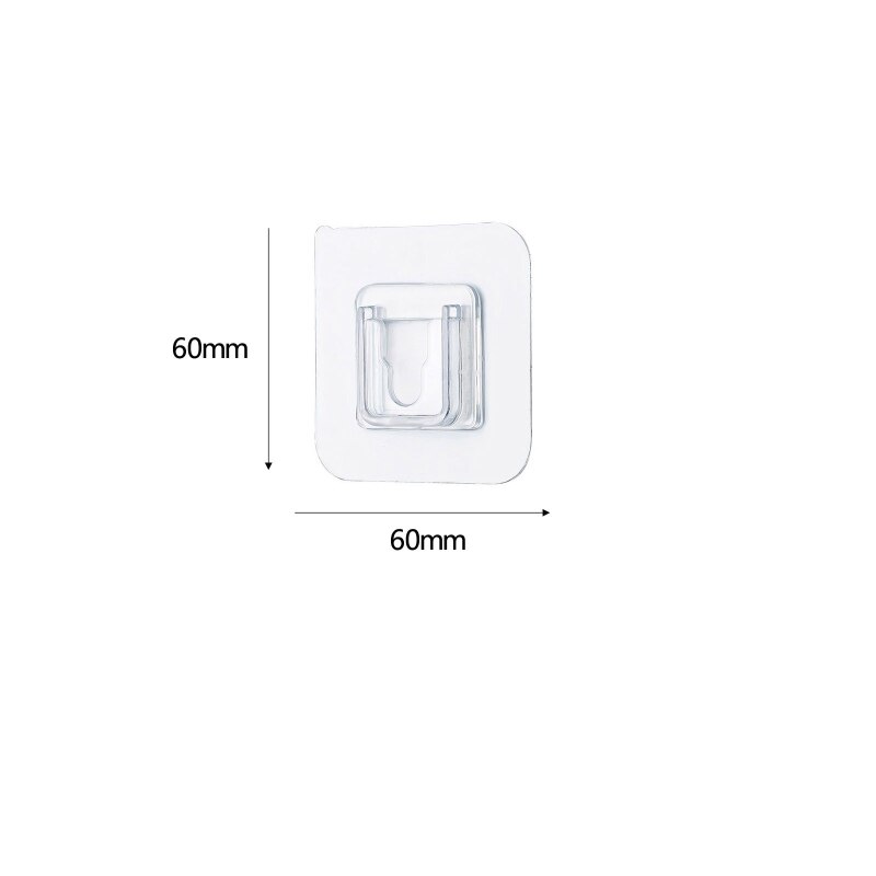 Ganchos adhesivos de doble cara para pared, colgador transparente, fuerte, ventosa, soporte de almacenamiento, 10 Uds.