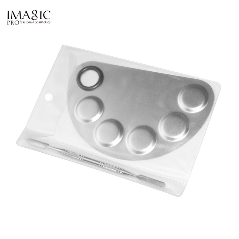 IMAGIC Professionelle machen-hoch Palette Schönheit Edelstahl machen-hoch Nagel Lidschatten Stiftung Mischen Palette Spachtel Kosmetische Werkzeuge
