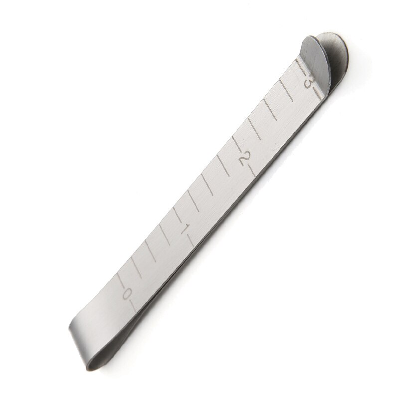 20Pcs Metal Sewing Crimping Clip Stainless Steel Hemming Clips With Built-in Ruler Cloth Measurement Ruler