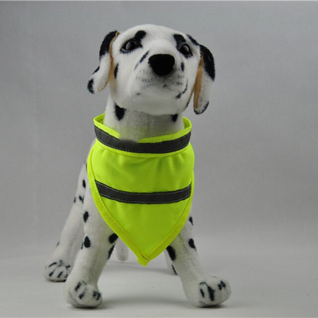 Chihuahua Teddy Huisdier Slabbetjes Reflecterende Hond Speeksel Handdoek Fluorescerende Hond Sjaal Bandana Voor Honden Klittenband Lichtgevende Halsband: green / 30-36cm