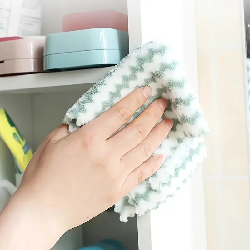 10/40 Uds paños de cocina súper absorbentes paños de limpieza de lana Coral trapos de cocina gruesos para lavar platos toallitas para ventanas de vidrio