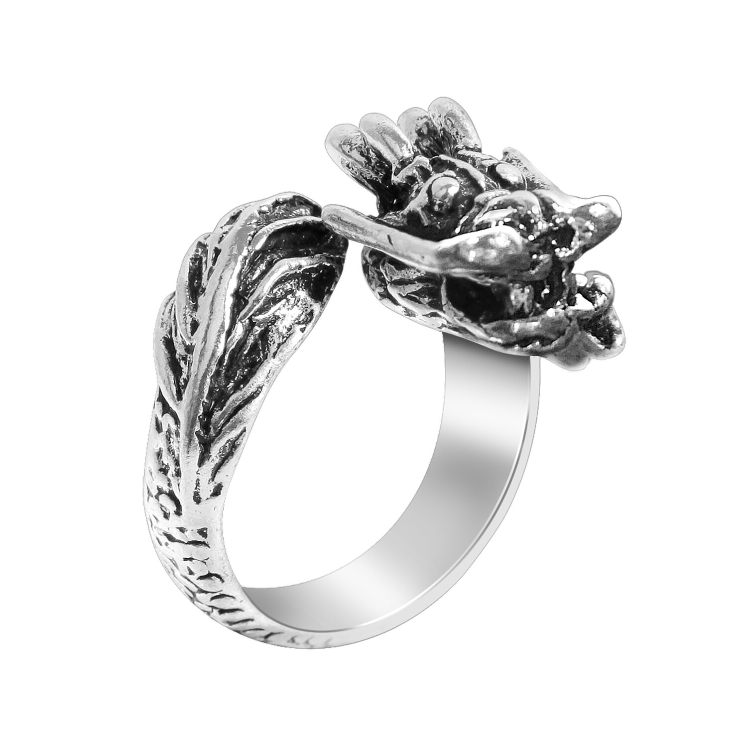 Animali Vintage Dragon Claw Snake Ring uomo donna Punk Hip Hop anelli di apertura personalità regolabile anelli gotici regalo gioielli