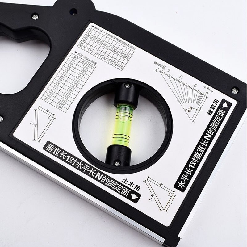 Multifunctional with Magnetic Gradient Measuring Instrument Universal Oblique Angle Protractor Angle Slope Meter Angle Foot Slop