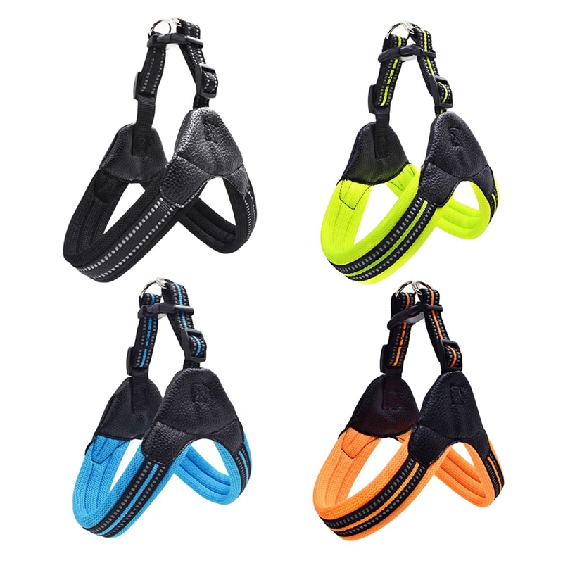 nailon de alta resistencia perro mascota arnés Collar acolchado Extra Grande Mediano pequeño perro arneses chaleco Husky perros suministros