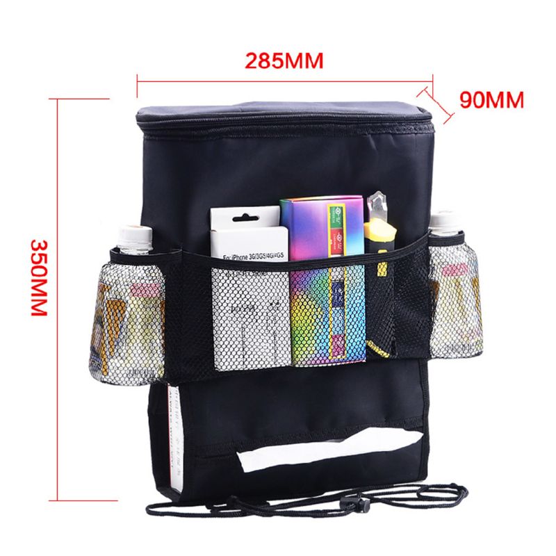 Insulation Ice Pack Baby Mutifunctional Bags Mommy Hanging Bag Car Seat Storage Chair Back Pocket for Children Bottles Cart Acce