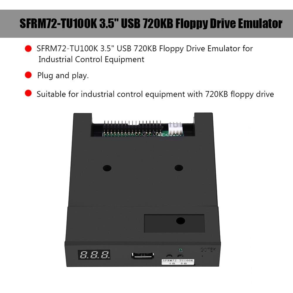 SFRM72-TU100K 3,5 pulgadas USB 720KB disppy Drive Emulator para equipos de Control Industrial