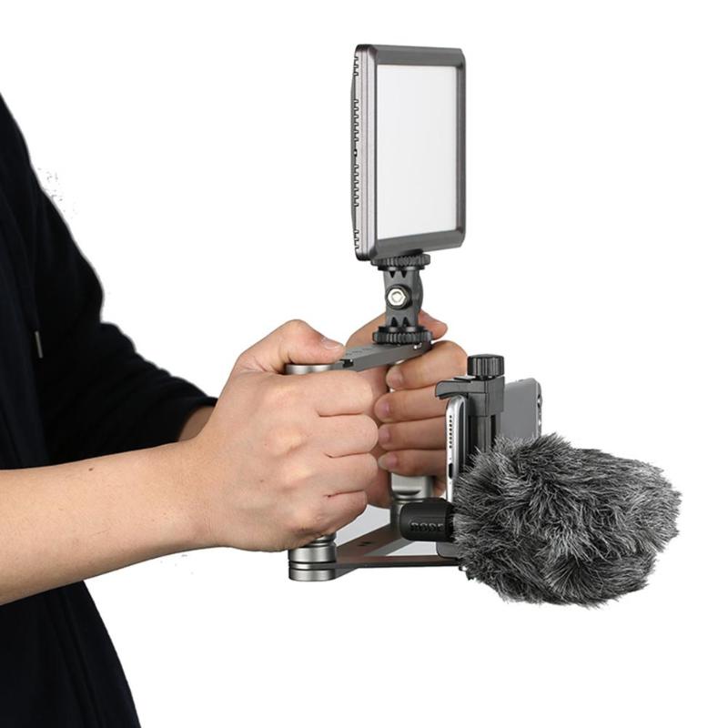 Support portatif de stabilisateur de téléphone intelligent de Cage de téléphone d'alliage d'aluminium