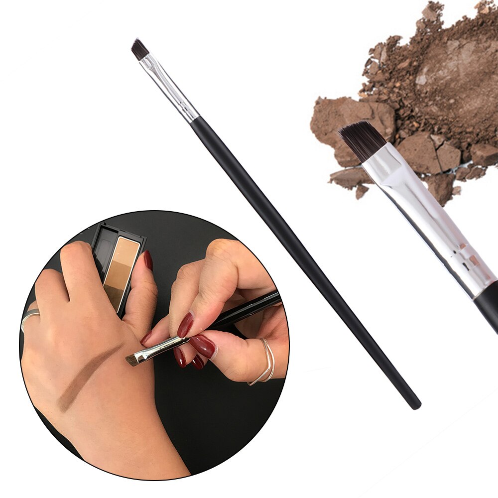 1 pc makeup værktøj lille blød fiber skrå øjenbryn børste kosmetisk bryn børste kosmetisk tilbehør holdbart
