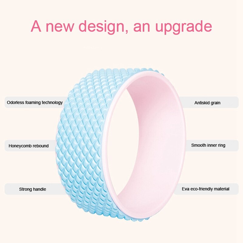 Yoga rueda Pilates Circulo de Yoga cintura equipo de Fitness Pilates antideslizante Circulo de Yoga s Back ejercicio deporte entrenamiento P