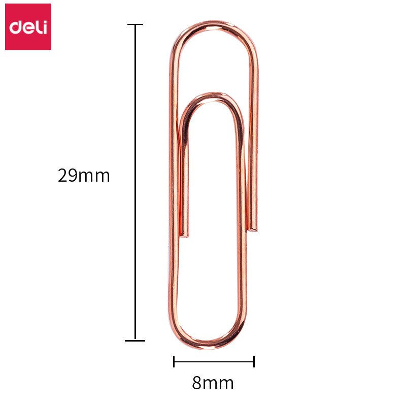 Deli-Clips de Metal de , suministros de oficina dorados, bonitos artículos de papelería escolares, , 800 Uds.