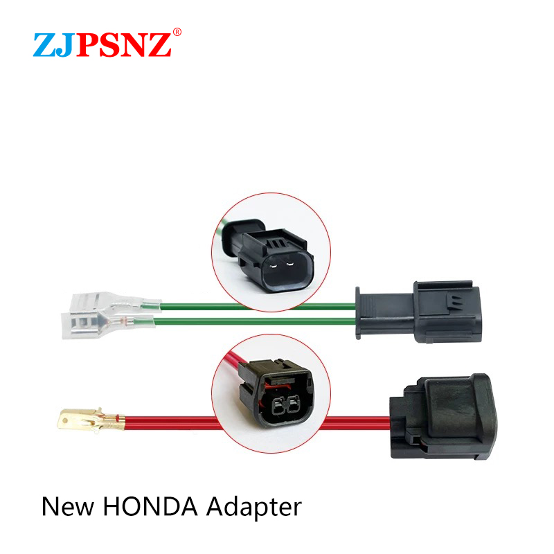 Enchufe de bocina de coche, conector macho hembra, altavoz estéreo, cable de bocina, bocina de Caracol, adaptador de conversión de enchufe dedicado, modificación: Lavanda
