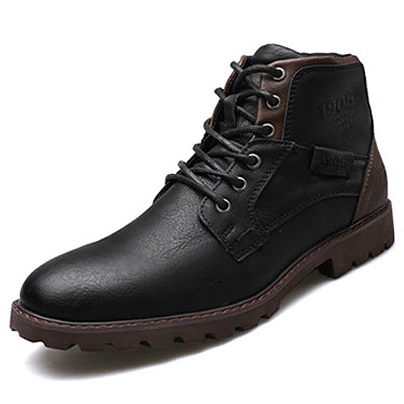 Klassische männer Stiefel Italien Handgemachte Männer Knöchel Stiefel Ich bin Freien Wasserdichte Männliche Grundlegende Arbeit Schuhe Herbst Spitze-hoch mann Mokassins