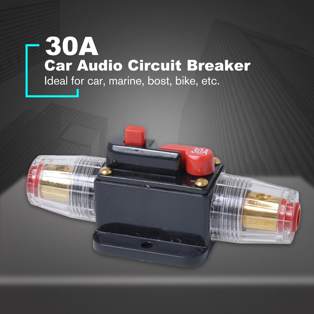 30A 40A 60A 80A 100A Car Truck Audio Amplifier Circuit Breaker Fuse Holder AGU Style Stereo Amplifier Refit Fuse Adapter