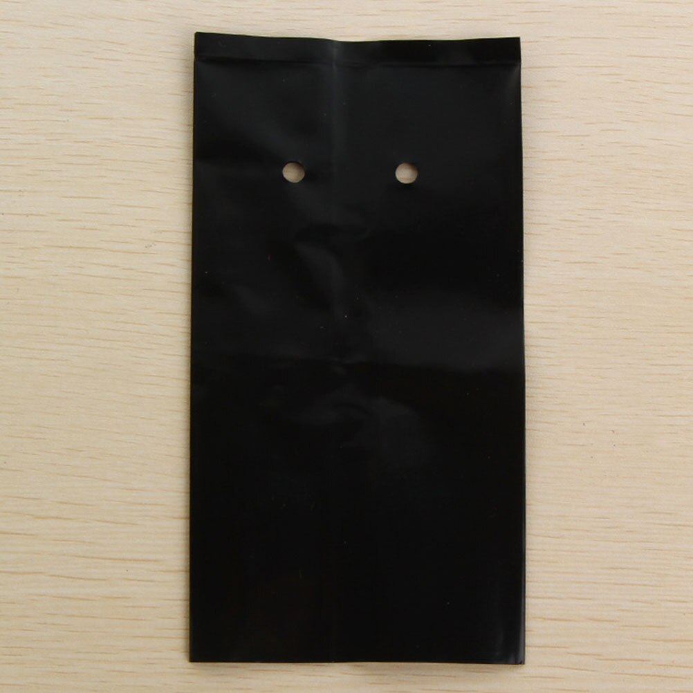 100pcs Thin PE Plastic Nursery Bags Plant Grow Bags Fabric Seedling Pots with Breathable Holes for Farming Gardening Supplies