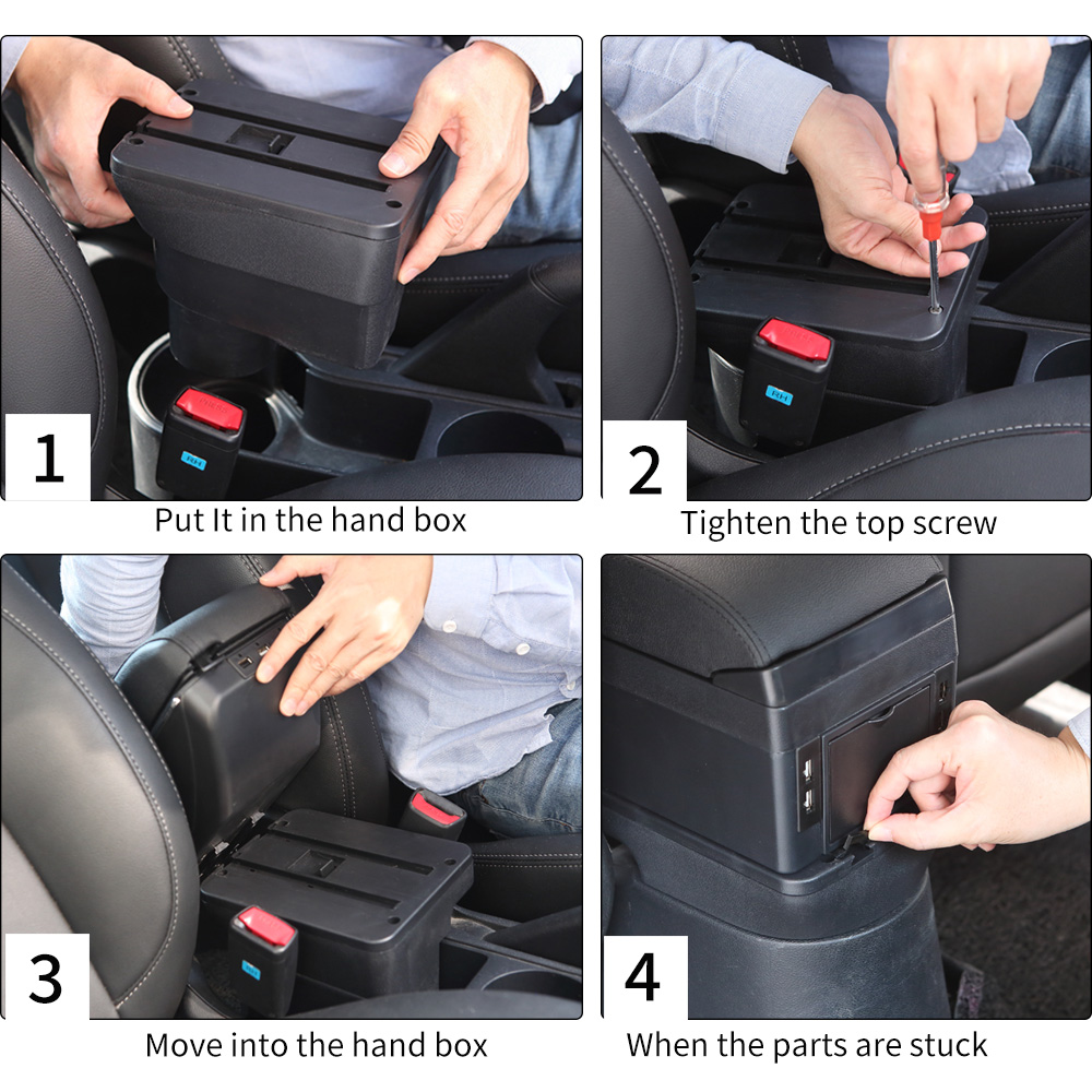 For Opel Astra Armrest Box For Opel Astra J Car Armrest Storage Box Retrofit part Car Accessorie Easy To Install