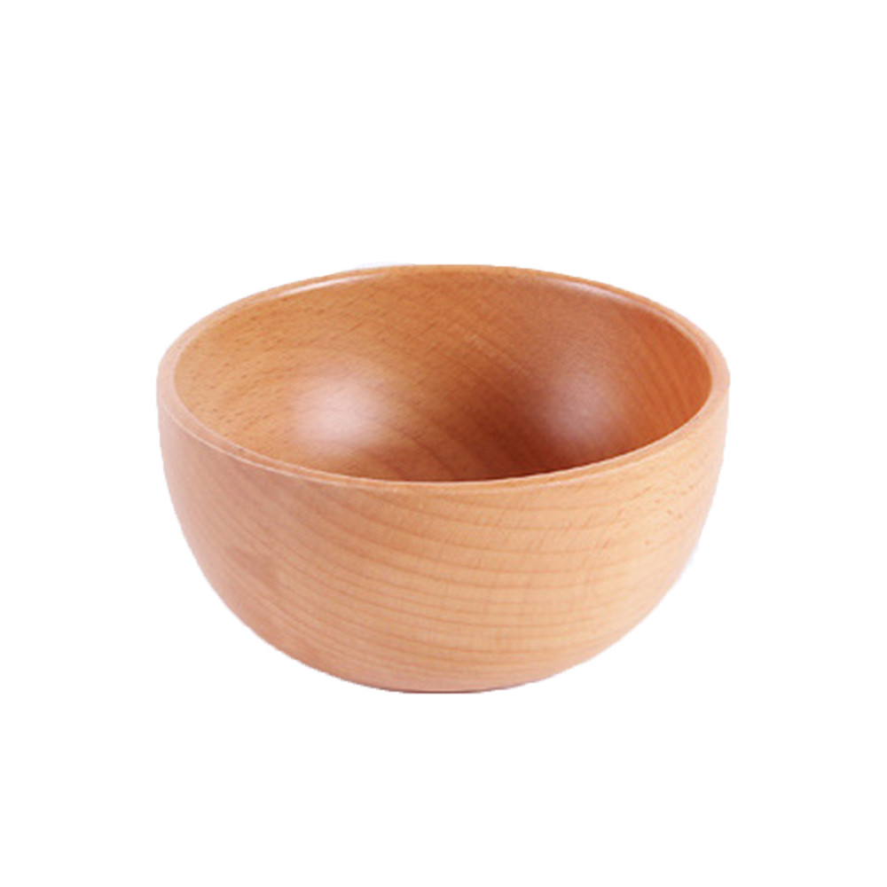Japanische Holz Schüssel Familie freundlicher Reis Schüssel Suppe Schüssel Massivholz Geschirr suppe salade saladier schüssel obst: B 11.8cm