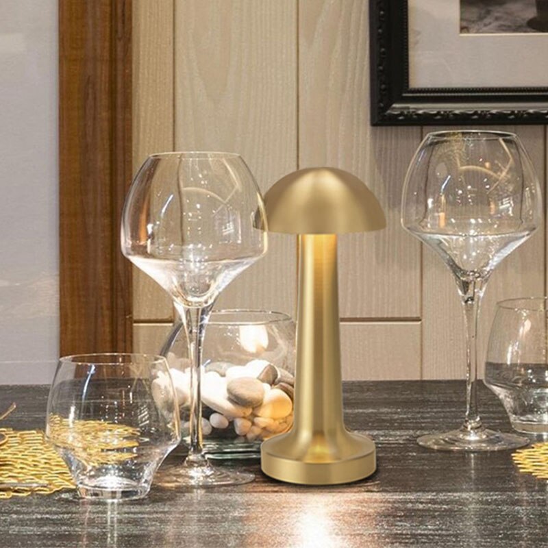 Retro Bar Tafellamp Koffie/Restaurant Sfeer Decor Licht Led Touch Sensor Draadloze Nachtlampje Usb Oog Beschermen Lezen lamp