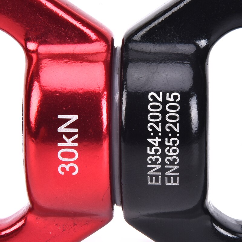30kN Climbing Rope Swivel Connetor Rock Climbing Downhill Mountaineering Equipment Hammock Yoga Swivel Safety Rotational Device