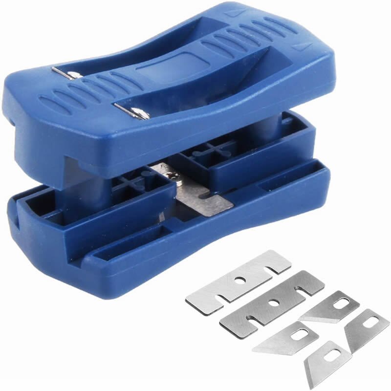 Edger Metal Scraping Machine Woodworking Manual Edge Strip Burr Edge PVC Straight Trimming Device Sharp Portable Trimming Header: Type A