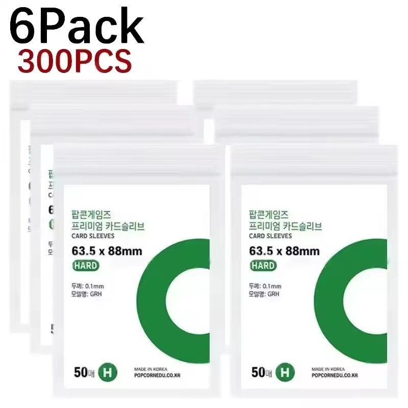 500/10 szt. Koreańskie Koszulki na Karty HD Przezroczyste Ochraniacze na Karty Kpop idol Ochronne Koszulki na Fotokarty etui na Zdjęcia Pudełko na Kartę prażona kukurydza: zielony